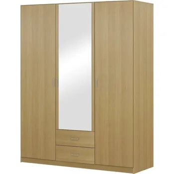 Šatní skříň Skříň BUANG 3D2S, buk +možnost VÝNOSU + vyzvednutí ZDARMA