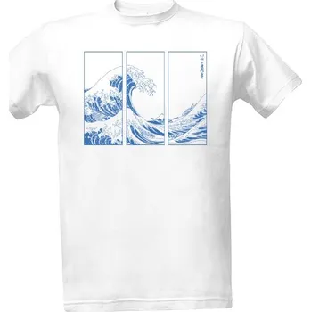 Pánská móda Tričko s potiskem Velká vlna tričko japonské umění pánské