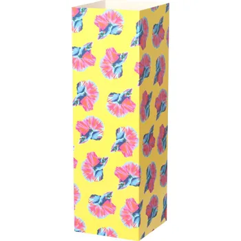 Jednorázové nádobí Reklamní CreaSleeve 414 papírový rukáv na zakázku, bílá