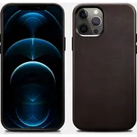 iCarer Kožený kryt na iPhone 12 Pro MAX - iCarer, Crazy Horse with MagSafe Coffee 13.01.ALI1203-CO