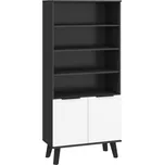 Regál OSMAK 2D, černá/bílý lesk, 5 let záruka + vyzvednutí ZDARMA