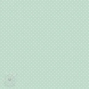 Bavlněná látka Petit dots mint