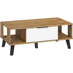 Velký konferenční stolek OSMAK, dub burgundský/bílý lesk, 5 let záruka + vyzvednutí ZDARMA