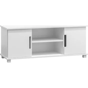 Televizní stolek Televizní stolek TORFIN 6, šířka 140 cm, masiv borovice, moření: bílá + vyzvednutí ZDARMA