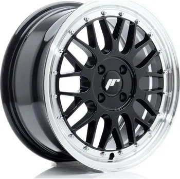 Alu kolo JR Wheels JR23 16x7 ET40 4x100 Gloss Black w/Machined Lip