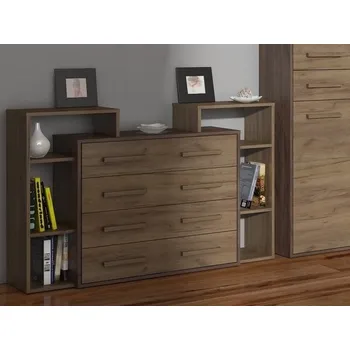 Komoda Komoda DORINDA 4S, craft tobaco/craft zlatý, 5 let záruka + vyzvednutí ZDARMA