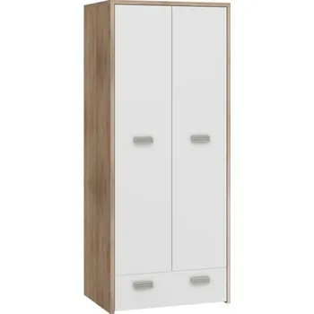 Šatní skříň Skříň NELLORE, dub sonoma/bílá, 5 let záruka + vyzvednutí ZDARMA