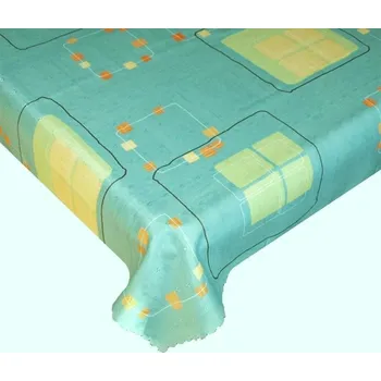 ubrus Forbyt Ubrus s nešpinivou úpravou, Geometrie, tyrkys Ubrusy: 160 x 220 cm