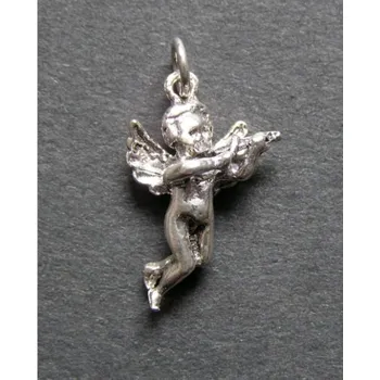 Přívěsek Anděl s houslemi - stříbrný přívěsek