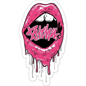 samolepka pitcha Samolepka kiss sticker pink