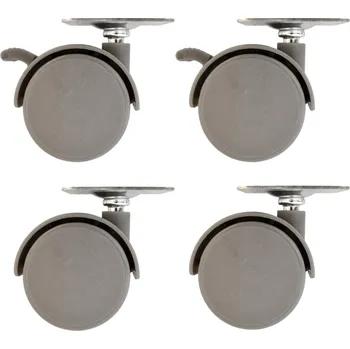 police Kolečka na knihovnu MEIJE šedá, sada 4 ks + PROVĚŘENO zákazníky + vyzvednutí ZDARMA