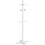 ZELLER Dětský stojanový věšák na oblečení bílý 38x38x124cm