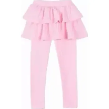 Dívčí legíny Dětské legíny se sukní bavlněné růžové