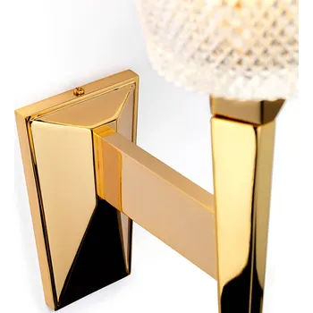 Lampička Elstead LED nástěnné světlo Verity, IP44, zlatá leštěná leštěná zlatá, čirá 1 x 3 W LED - Doprava zdarma