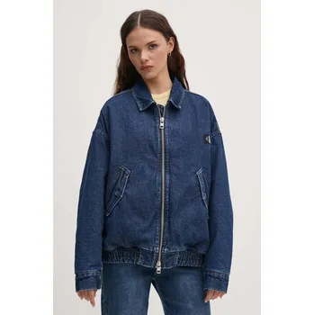 Pánská větrovka Džínová bunda Calvin Klein Jeans J20J224717 námořnická modř 59J, vel. M