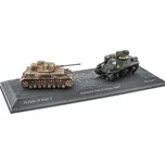 ATLAS Sada Tanků: Kaserín 1943 Pz.Kpfw. IV Ausf. G - M3 Lee 1:72 časopis se sadou Set of tanks: The Battle of Kasserine Pass Tunisia 1943 Pz.Kpfw. IV Ausf. G vs M3 Lee - World of tanks