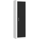 Skříň GOUDINI, bílá/černý lesk, 5 let záruka + vyzvednutí ZDARMA