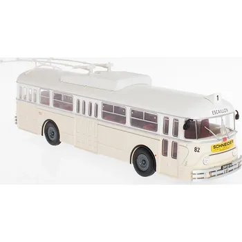 autíčko Chausson VBC-APURMTT Trolejbus 1963 1:43 - Hachette časopis s modelem Chausson VBC APURMTT Trolley 1963 - kovový model trolejbusu