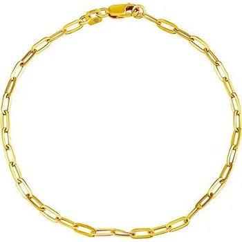 Náramek SILVEGO Paper Clip Flat 2,4 mm 17,5 cm