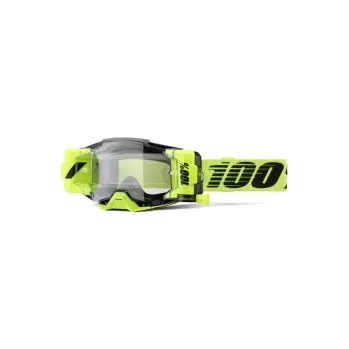 Motocyklové brýle MX brýle s převíjením 100% Armega Forecast Fluo Yellow