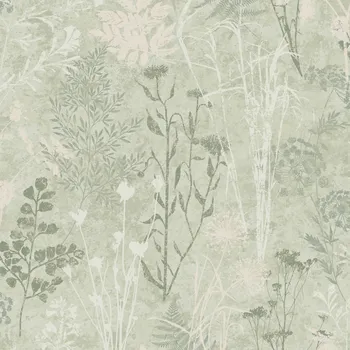Tapeta Zelená vliesová tapeta na zeď, květiny, listy, 120716, Vavex 2025