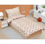 Bellatex Povlečení bavlněné Junior Šedá,Hnědá,Růžová