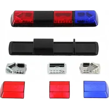 autíčko Czech Auto Legends Maják Tesla Holomý VSL 012 - červený/modrý - stavebnice CAL 1:43 Výstražný maják Tesla VSL 012