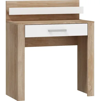 Postel Toaletní stolek MOLTENO, dub sonoma/bílý lesk, 5 let záruka + vyzvednutí ZDARMA