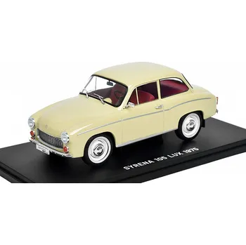 autíčko Syrena 105 LUX 1975 1:24 - Hachette časopis Samochody PRL s modelem #76 Syrena 105 LUX 1975 - kovový model auta