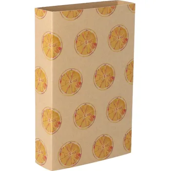 Jednorázové nádobí Reklamní CreaSleeve Kraft 350 papírový kraftový rukáv na zakázku, přírodní