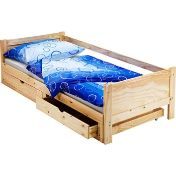 Postel Multifunkční lůžko ROTSTOCK, masiv borovice lak + vyzvednutí ZDARMA