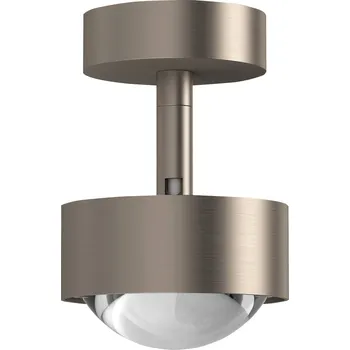 Lampička Top Light Puk Mini Turn LED bodová čirá čočka 1fl nikl matný - Výška objektivu 1,7 cm matný nikl, čirý 1 x 8 W LED - Doprava zdarma