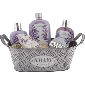 Dárkový potravinový koš Dárkový box s levandulovou kosmetikou