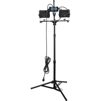 LED pracovní reflektor Lumakpro IP54 2x 50W 8250lm 6500K černý na stativu