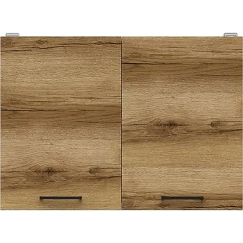 Kuchyňská linka JAMISON, skříňka horní 80 cm, bílá/dub delano světlý + vyzvednutí ZDARMA