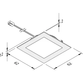 Lampička Hera LED podhledové světlo FAQ 58 nerez 3ks, 3W 3&nbsp;000K - délka připojovacího kabelu 250 cm nerez, opálová 3 x 3 W LED - Doprava zdarma