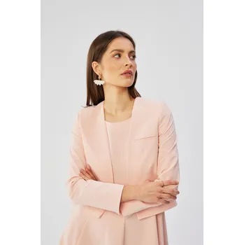 Dámské sako Stylove Krátký elegantní blejzr Style S368 růžový EU velikost: M