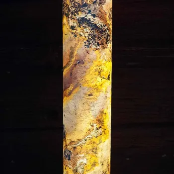 Lampička LeuchtNatur Columna Bavorský podzim nerezová ocel - Ø stínidlo na lampu 11 cm; délka připojovacího kabelu 300 cm bavorský podzim, nerezová ocel 1 x 22 W LED - Doprava zdarma