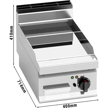Kuchyňský gril G.Gastro Elektrický gril - hladký - s lesklým povrchem (4,8 kW) D9781917