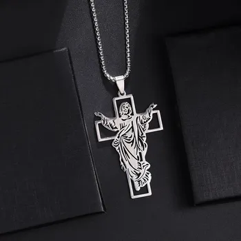 Řetízek Šperk | řetízek s přívěskem - kříž - 6