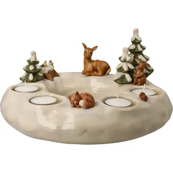 Vánoční dekorace Goebel Adventní svícen 27x27x14 cm zlatá