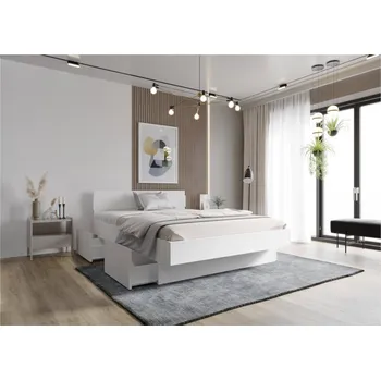Postel Postel Haslev 180x200 cm masiv buk bílá + rošt ZDARMA