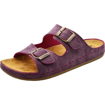 Dámské pantofle Dámské zdravotní pantofle MEDILINE S182-002 vínová vel. 37