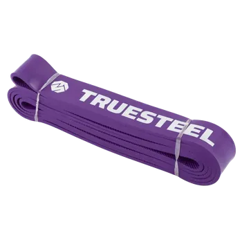 TRUESTEEL Power Bands - posilovací elastické gumové expandéry Fialová - 208cm x 0,3cm x 3 cm - 14-41KG