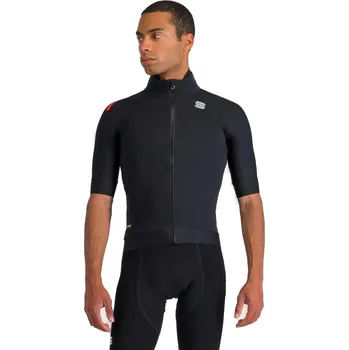 Cyklistická bunda Pánská cyklistická bunda SPORTFUL-Fiandre pro jacket short sleeve, black Černá L