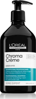 Šampon L'Oréal Professionnel Serie Expert Chroma Crème Green Dyes šampon neutralizující červené tóny