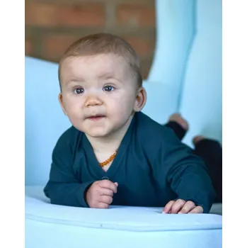 Kojenecký body Zavinovací body pro miminka, lahvově zelené 68