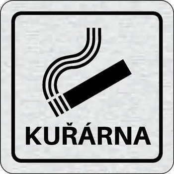 Domovní cedule B2B Partner Nalepovací cedulka na dveře - Kuřárna