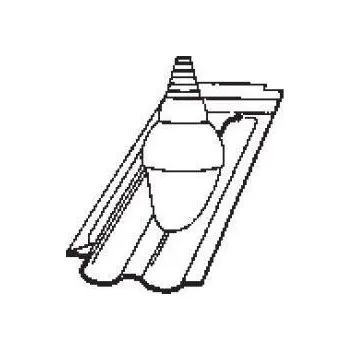 betonová krytina Bramac Rubín 13 engoba průchozí taška pro anténu měděný