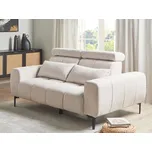 2místná pohovka béžové čalounění s nastavitelnými opěrkami hlavy Moderní styl nábytku do obývacího pokoje Beliani